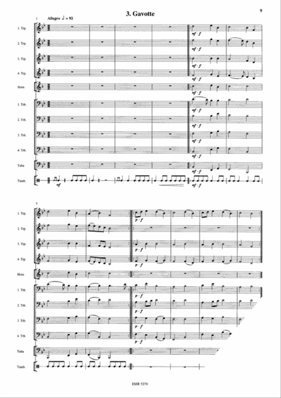 Four Dances Brass Ensemble scores gallery preview page 5