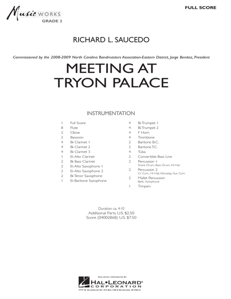Meeting at Tryon Palace - Full Score