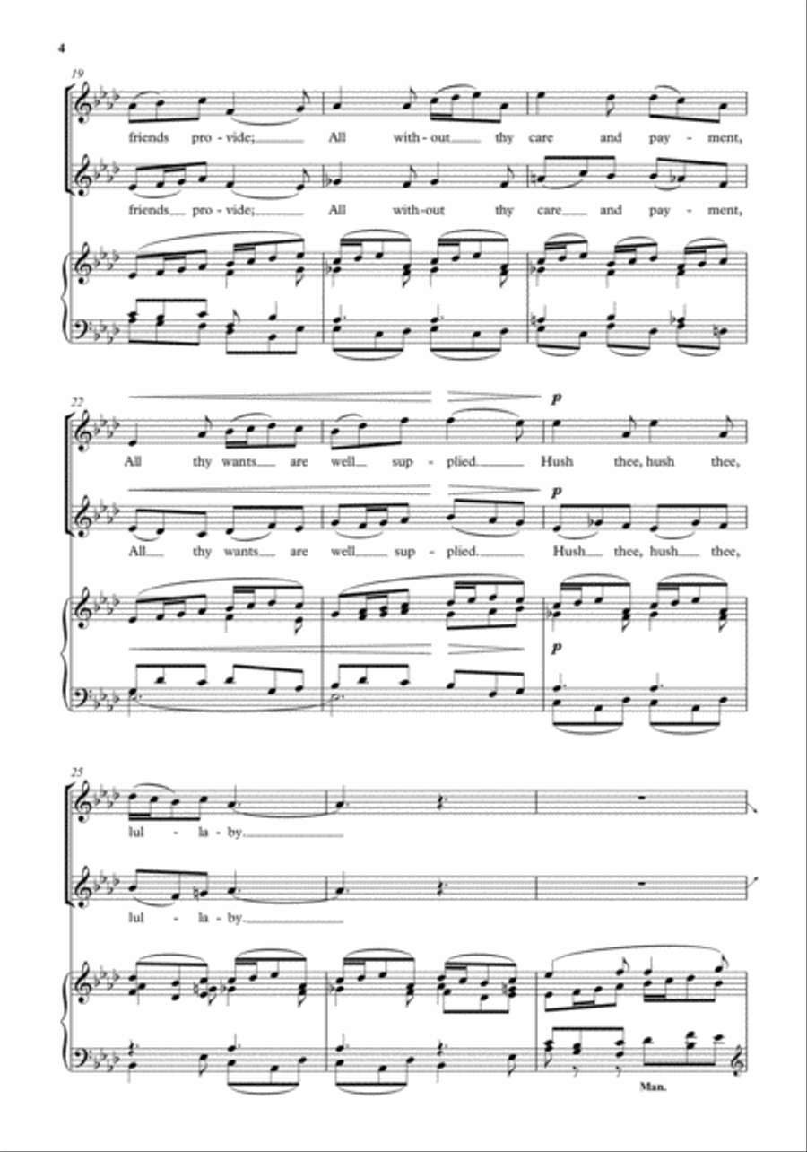 Watts' Cradle Song Watts' Cradle Song 2-Part scores gallery preview page 3
