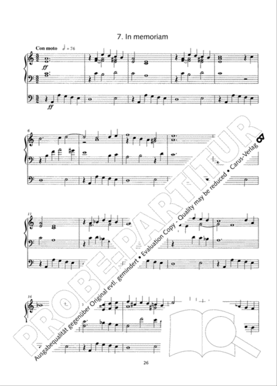 Zwolf Charakterstucke op. 156 Organ Solo scores gallery preview page 27