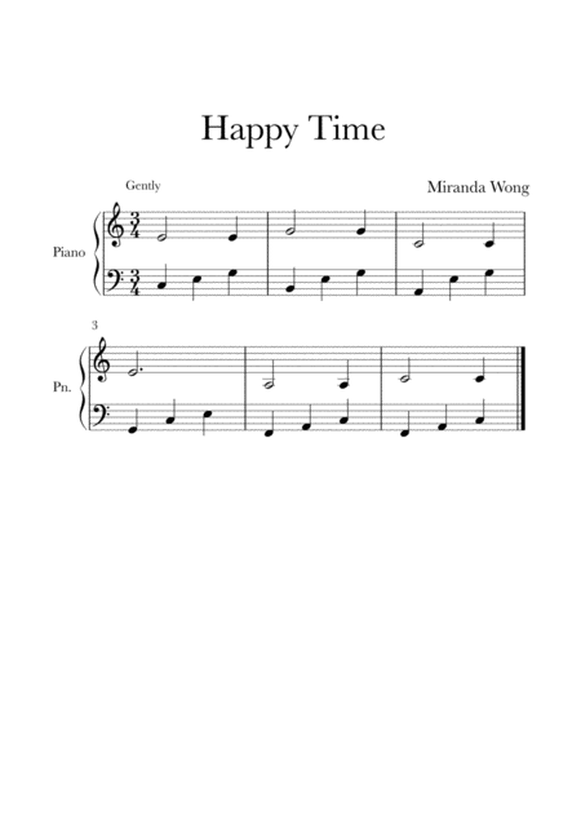 Happy Time - Easy Piano Solo in C Key image number null