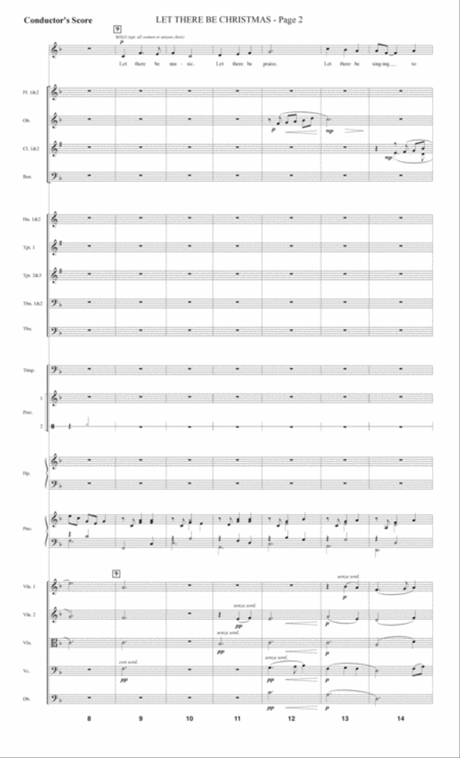 Let There Be Christmas (Full Orchestra) - Score Choir scores gallery preview page 2