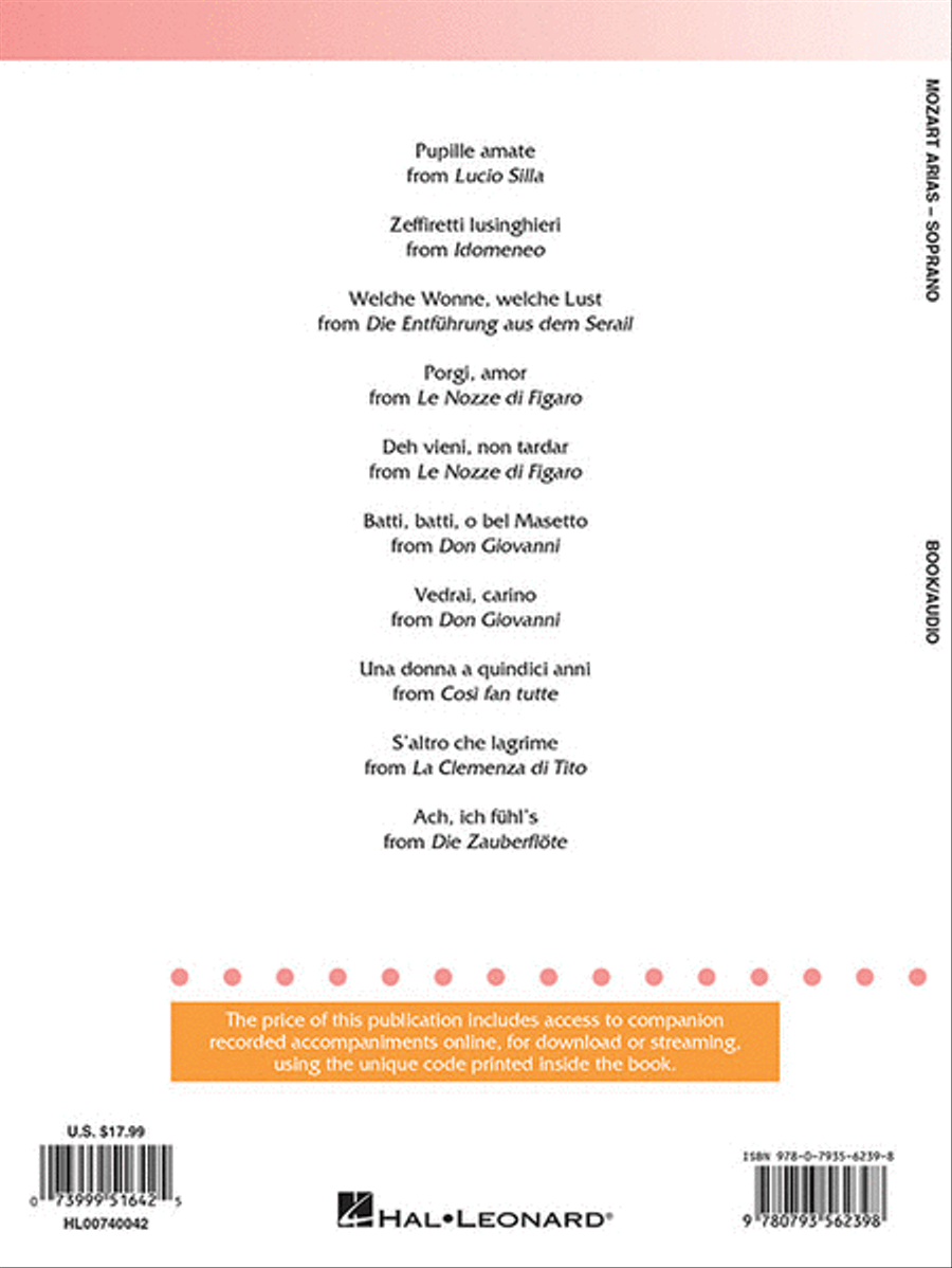 Mozart Arias for Soprano Voice Solo scores gallery preview page 5