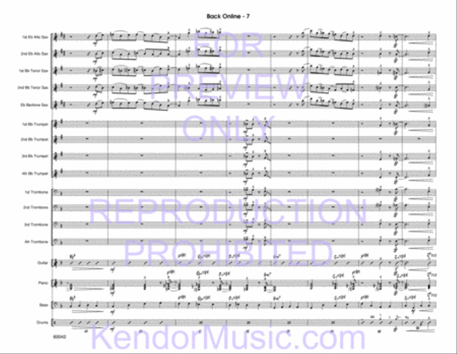 Back Online Jazz Ensemble scores gallery preview page 9