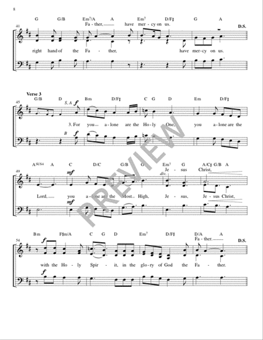 Mass of Joy and Peace - Guitar edition Guitar scores gallery preview page 8
