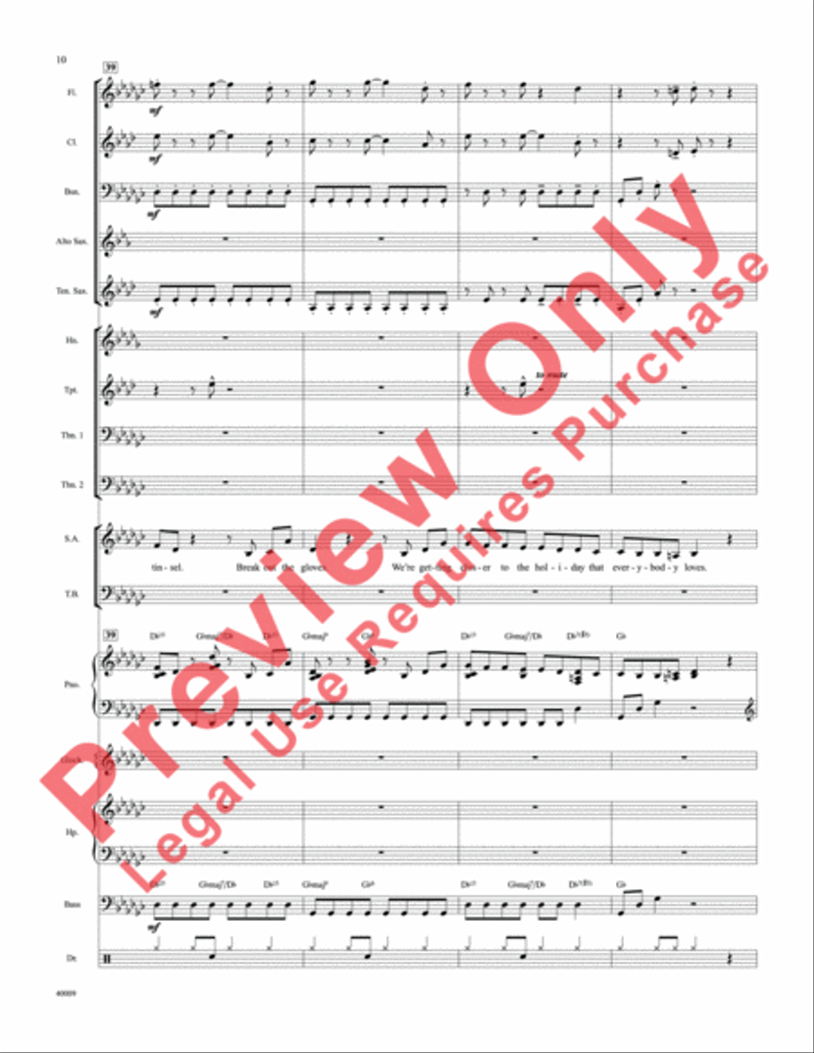 Counting Down to Christmas Choir scores gallery preview page 11