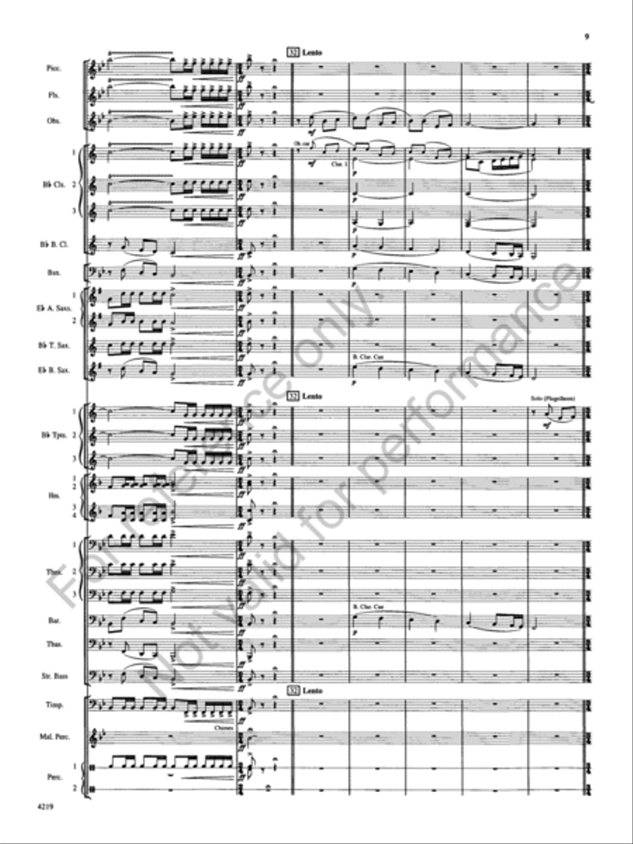 They Came Sailing Concert Band scores gallery preview page 11