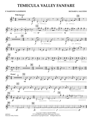 Temecula Valley Fanfare - Eb Baritone Saxophone
