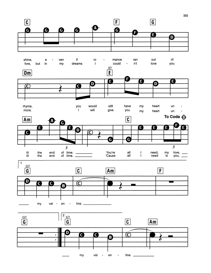 Valentine Electronic Keyboard scores gallery preview page 2