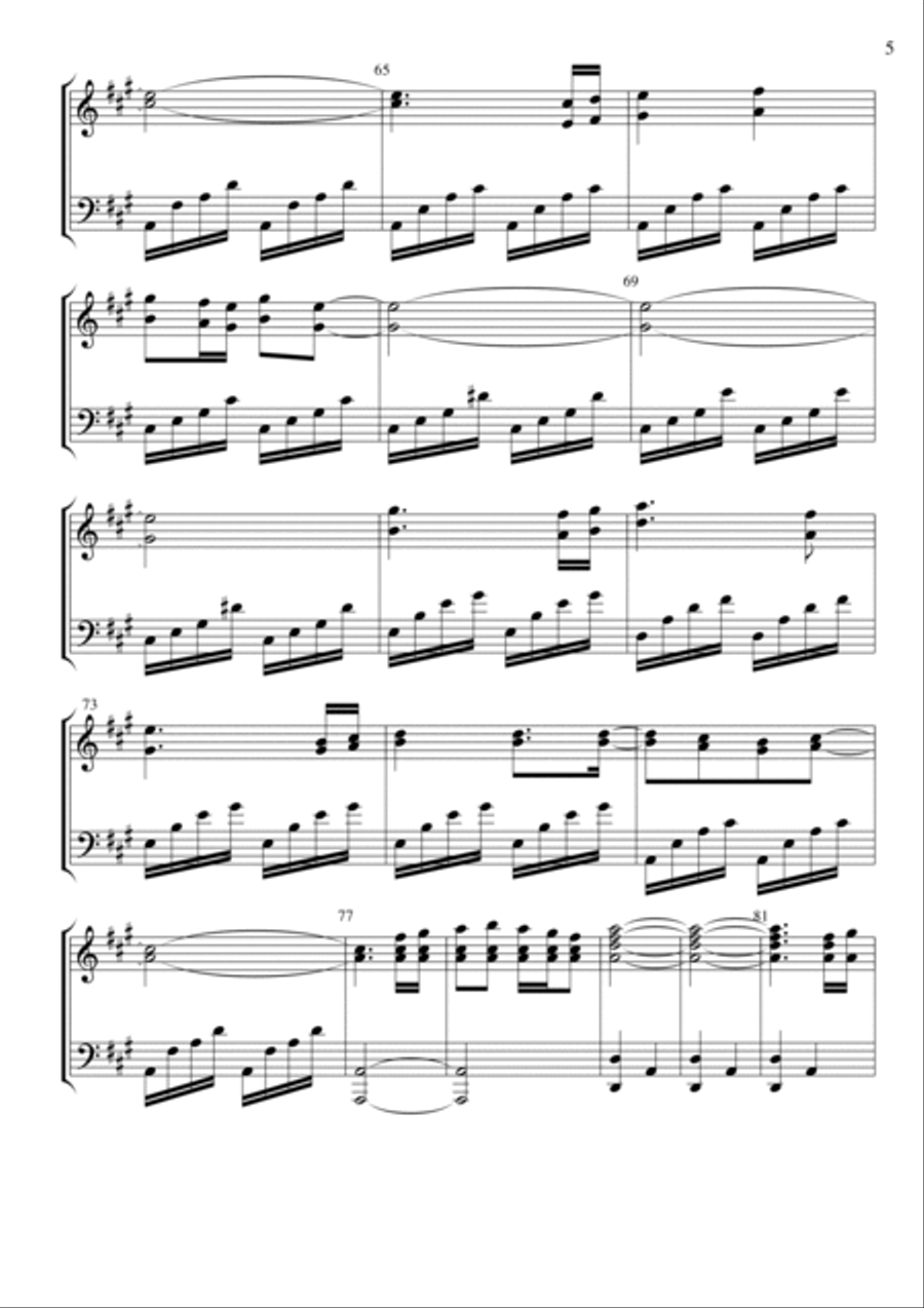 Chiquitita Chiquitita Piano Solo scores gallery preview page 5