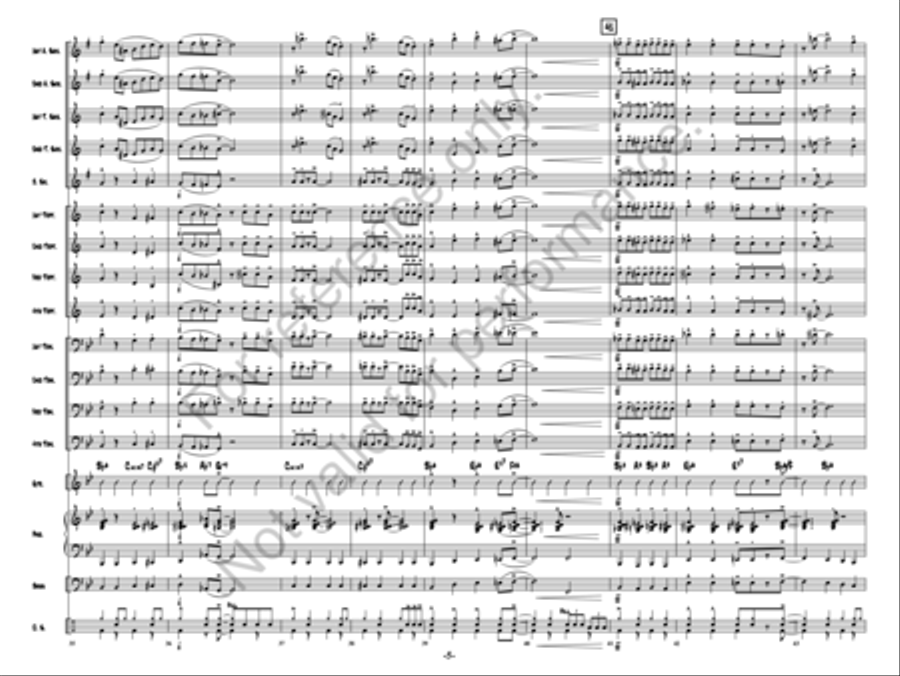 Bringin’ Down The House Bringin’ Down The House Jazz Ensemble scores gallery preview page 6