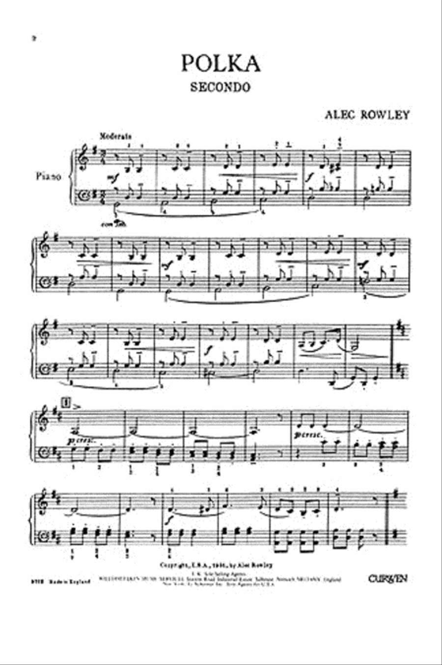 Polka Piano Duet scores gallery preview page 1