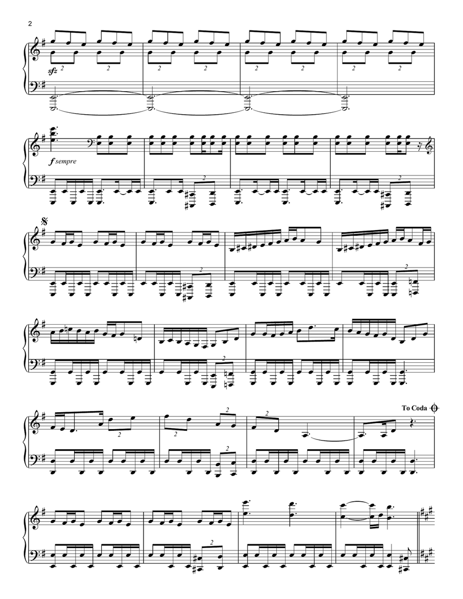 Carol Of The Bells Piano Solo scores gallery preview page 2