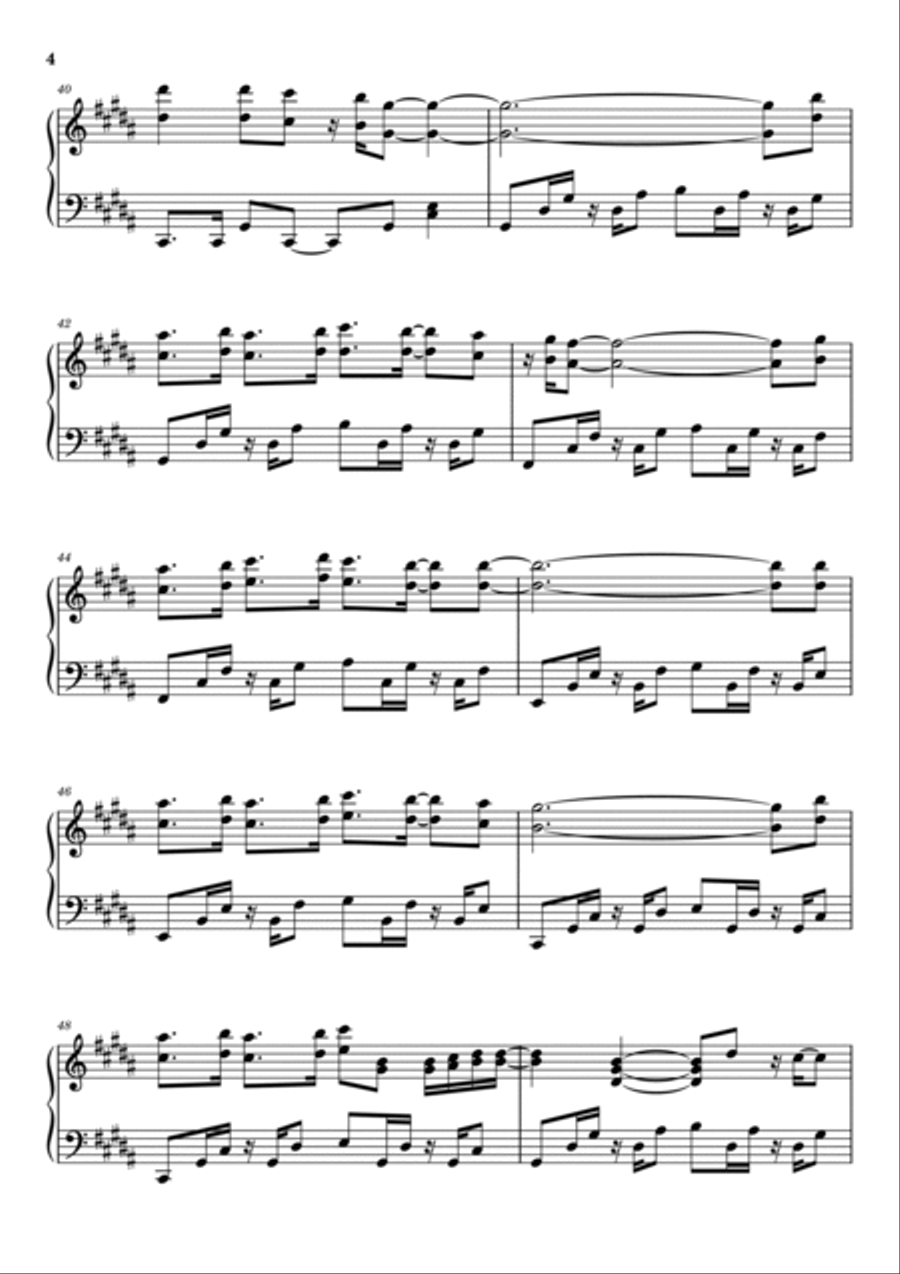 Ocean Drive Piano Solo scores gallery preview page 4