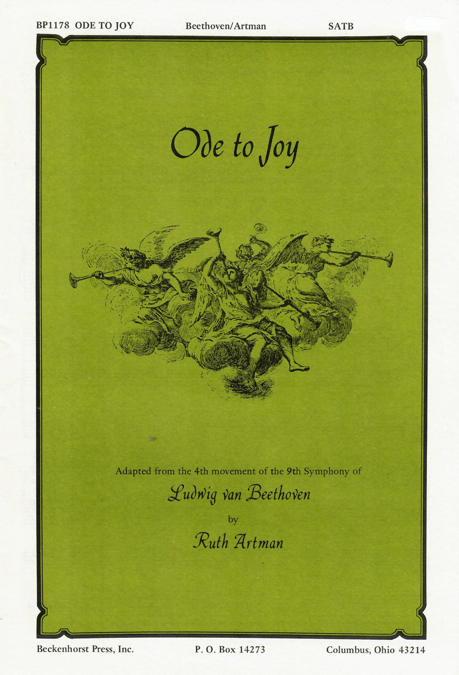 Ode to Joy Ode to Joy 4-Part scores gallery preview page 1