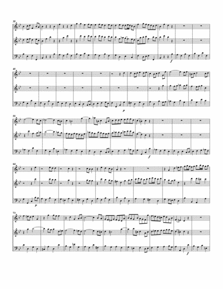 Wie eilen mit schwachen from cantata BWV 78 (arrangement for 3 recorders)
