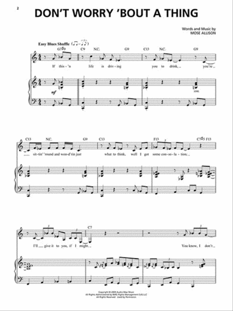 Best of Mose Allison Voice scores gallery preview page 3