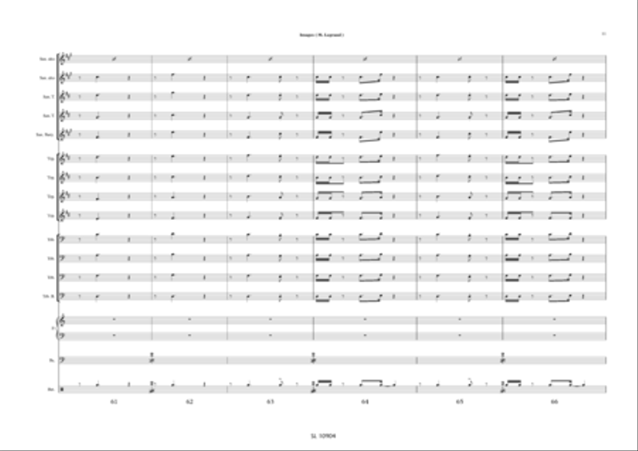 Images pour big band et sax alto solo / piano solo Jazz Ensemble scores gallery preview page 12