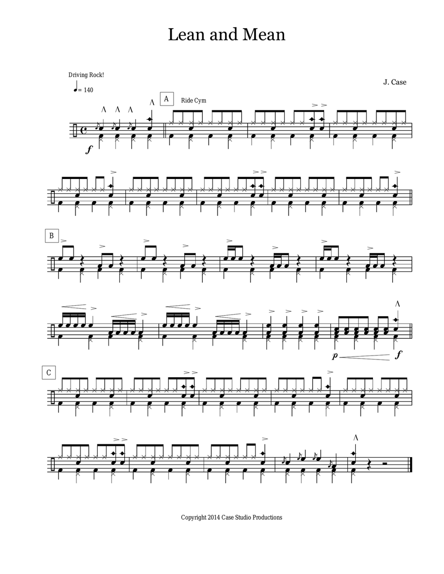 Tasty Morsels Drumset Solos Drum Set scores gallery preview page 1
