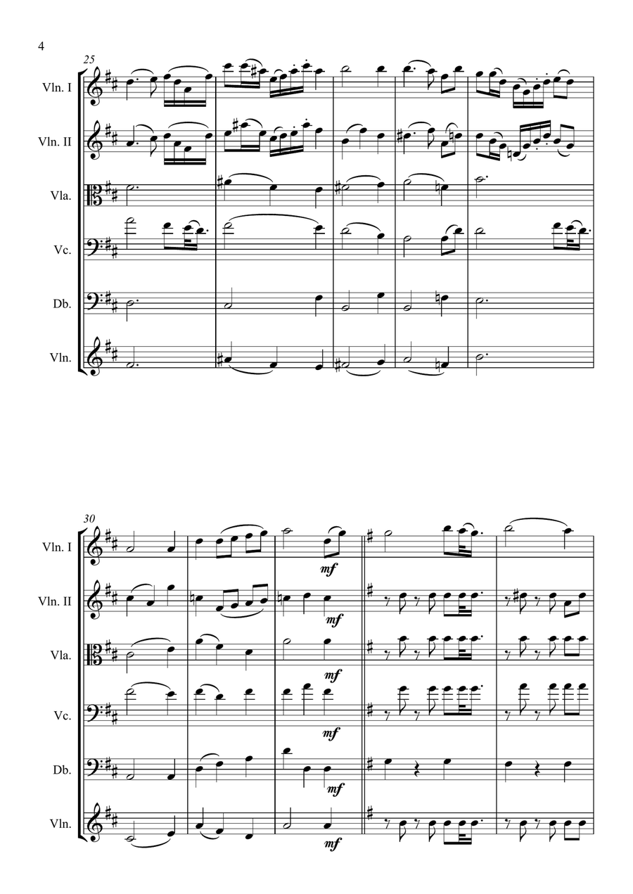 Amazing Grace String Orchestra scores gallery preview page 4