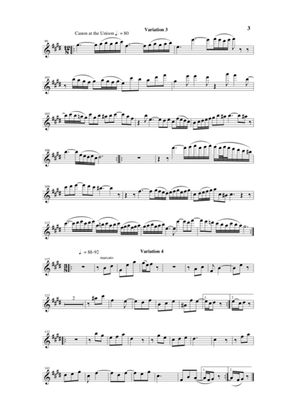 Johann Sebastian Bach/Wehage Goldberg Variations, BWV 988, arranged for SATB saxophone Quartet, alto