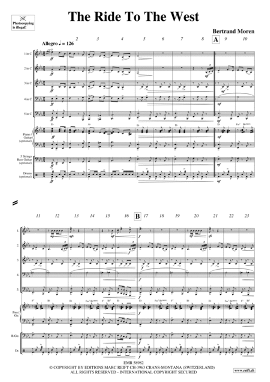 The Ride To The West Brass Quintet scores gallery preview page 4