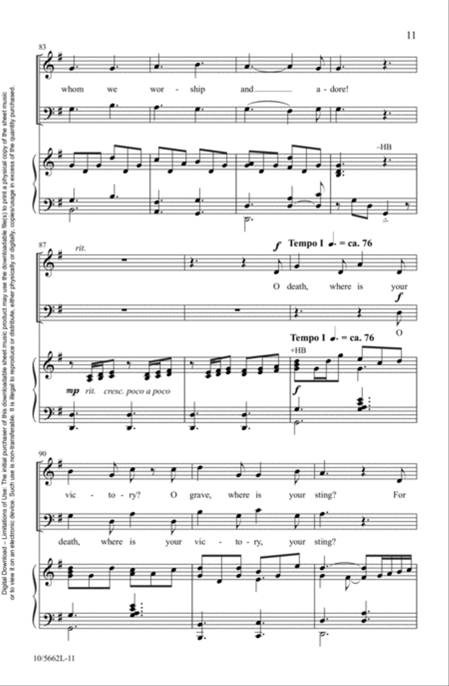 O Praise the Living King! 2-Part scores gallery preview page 11