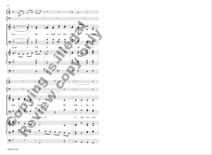 Canticle of Zechariah Canticle of Zechariah 4-Part scores gallery preview page 6