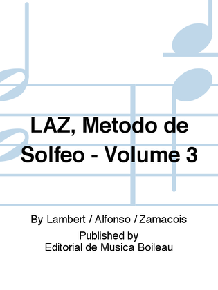 LAZ, Metodo de Solfeo - Volume 3