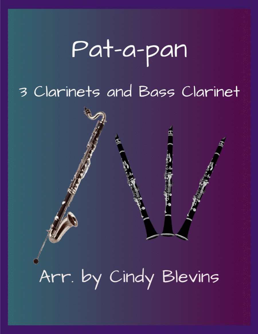 Pat-a-pan, for Three Clarinets and Bass Clarinet image number null