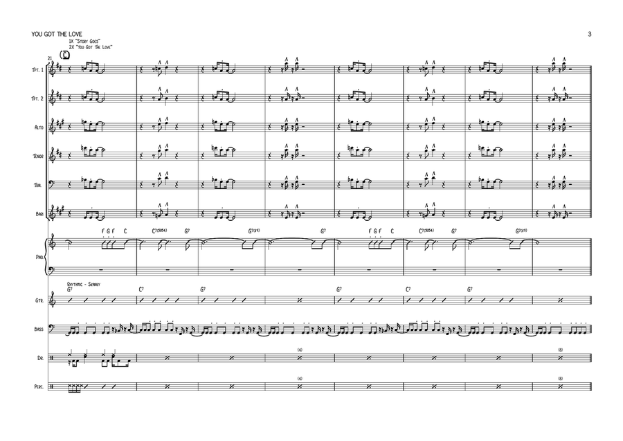 You Got The Love You Got The Love Large Ensemble scores gallery preview page 3
