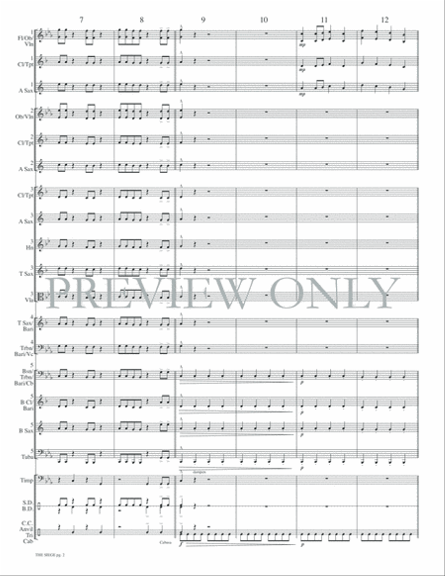 The Siege Concert Band scores gallery preview page 4
