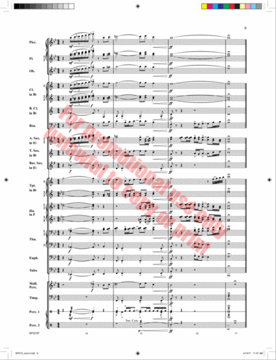 The Star Spangled Banner Concert Band scores gallery preview page 10