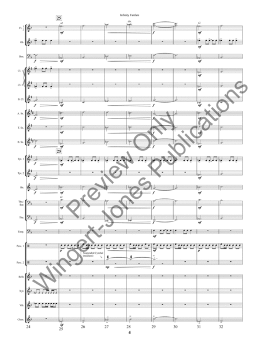 Infinity Fanfare Concert Band scores gallery preview page 7