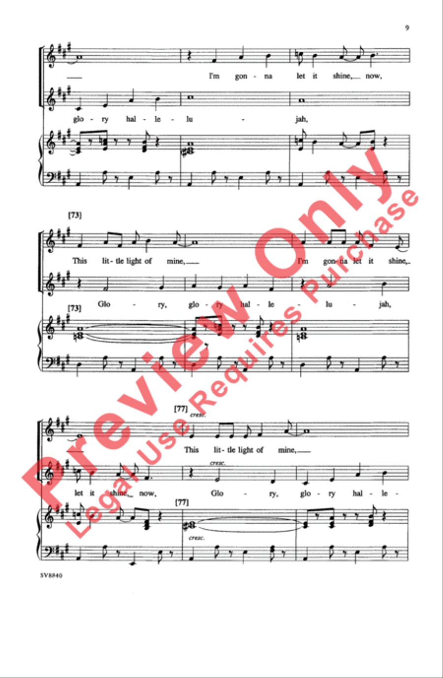 This Little Light of Mine 2-Part scores gallery preview page 9