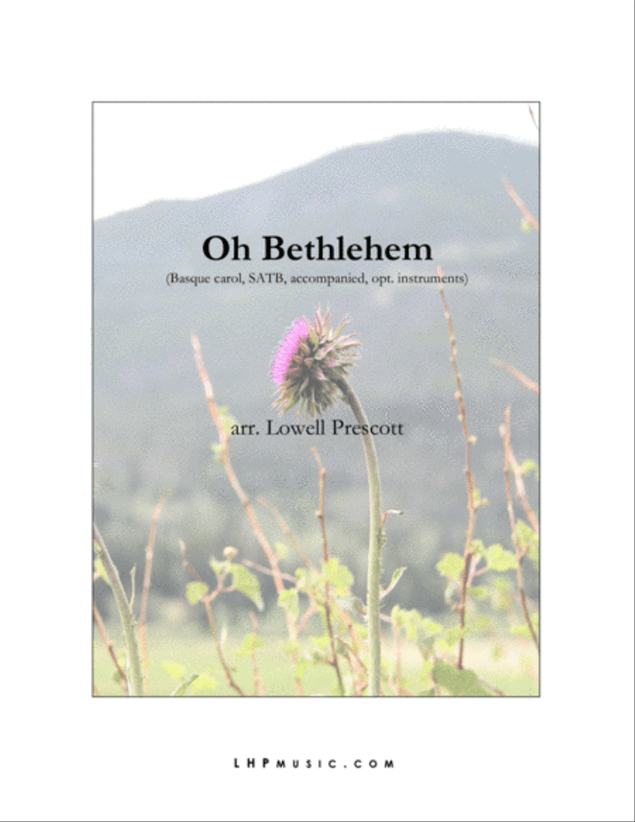 Oh Bethlehem 4-Part - Digital Sheet Music
