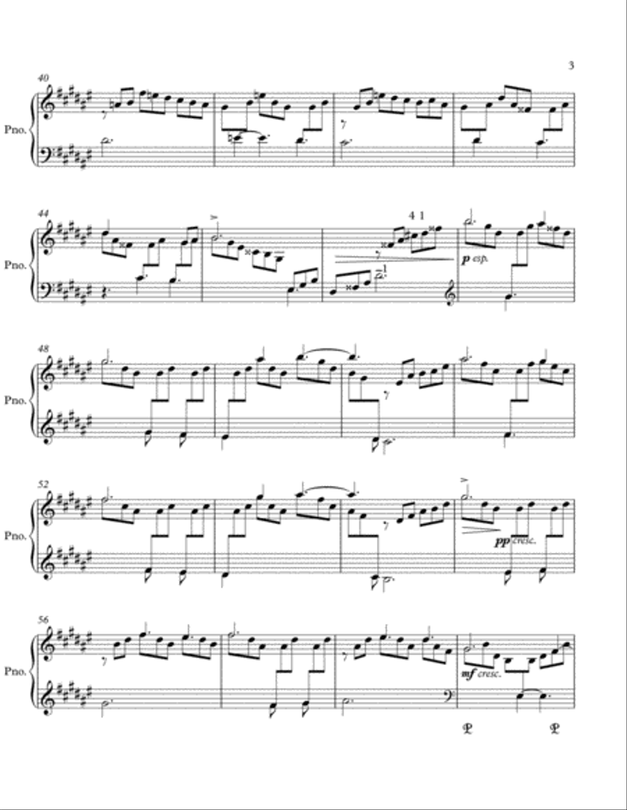 Three Pieces for the Right Hand Alone, op. 63 Piano Method scores gallery preview page 3
