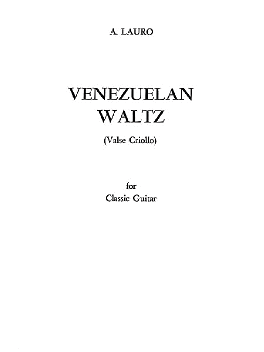 Venezuelan Waltz