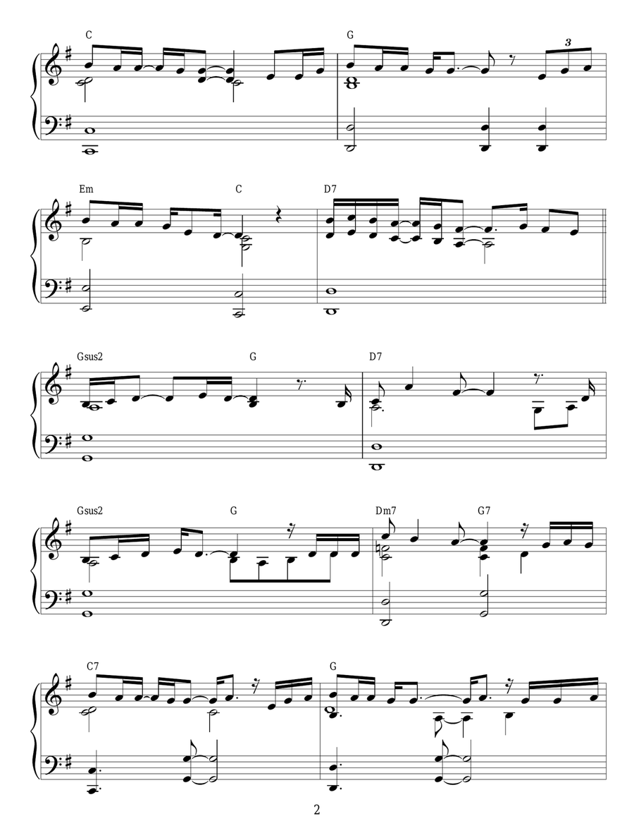 Anything For You Piano Solo scores gallery preview page 2