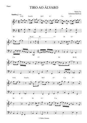 Tiro ao Álvaro by Adoniran Barbosa - Piano Solo