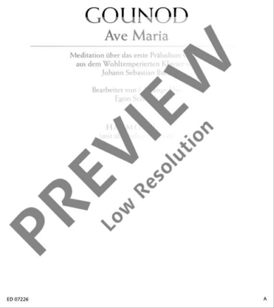 Ave Maria Harmonium scores gallery preview page 2