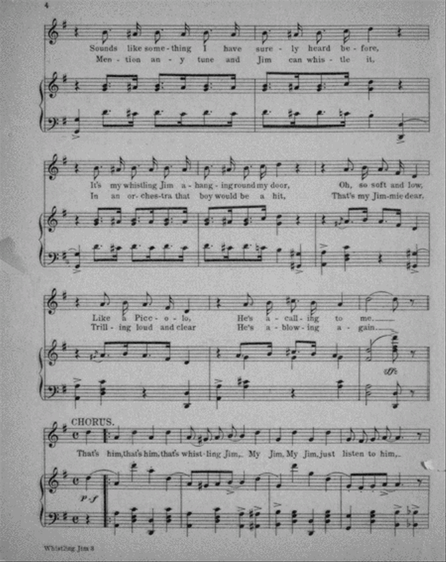 Whistling Jim (That's Him) Voice scores gallery preview page 2