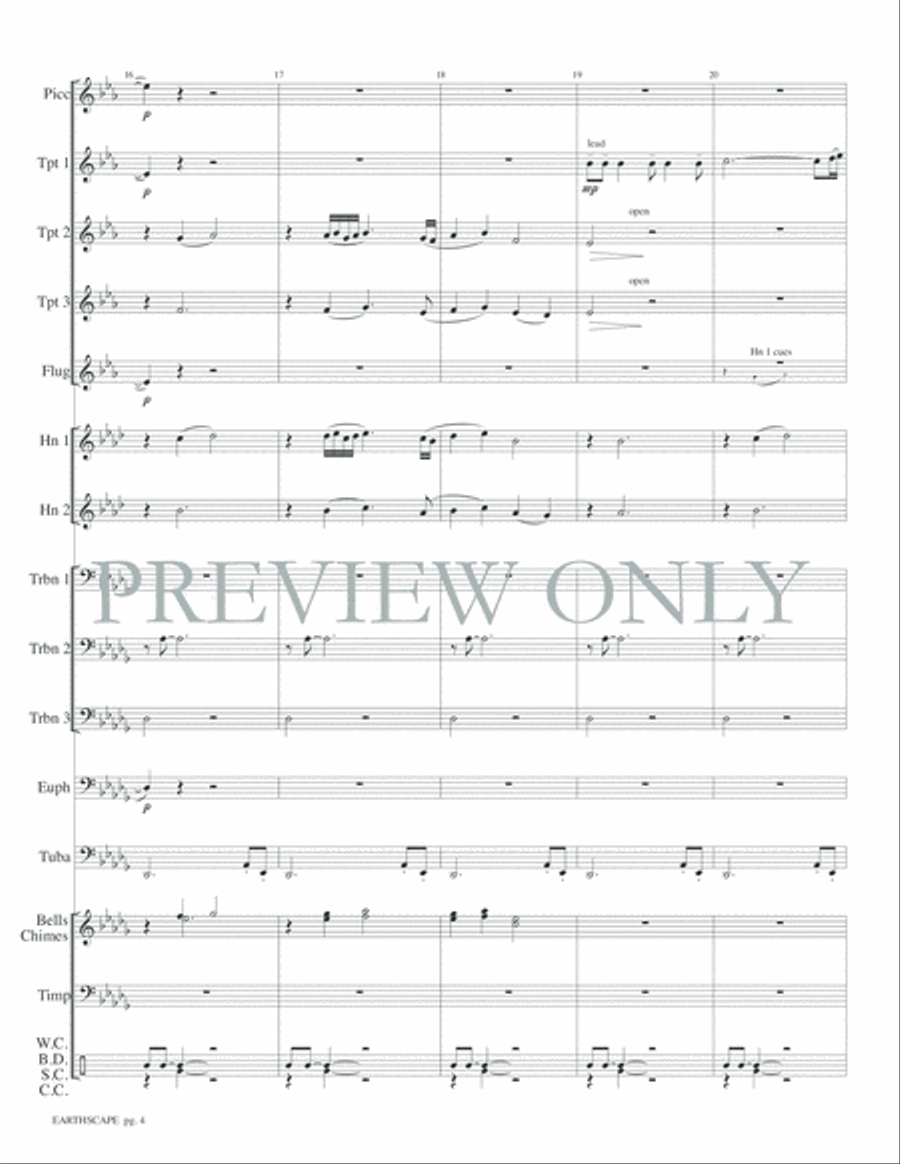 Earthscape Small Ensemble scores gallery preview page 6