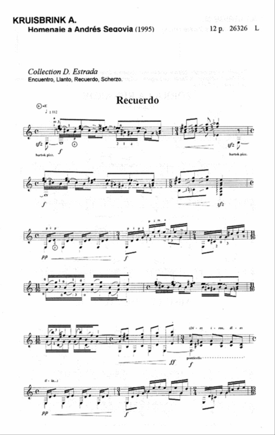 Homenaje A Andres Segovia Acoustic Guitar scores gallery preview page 2