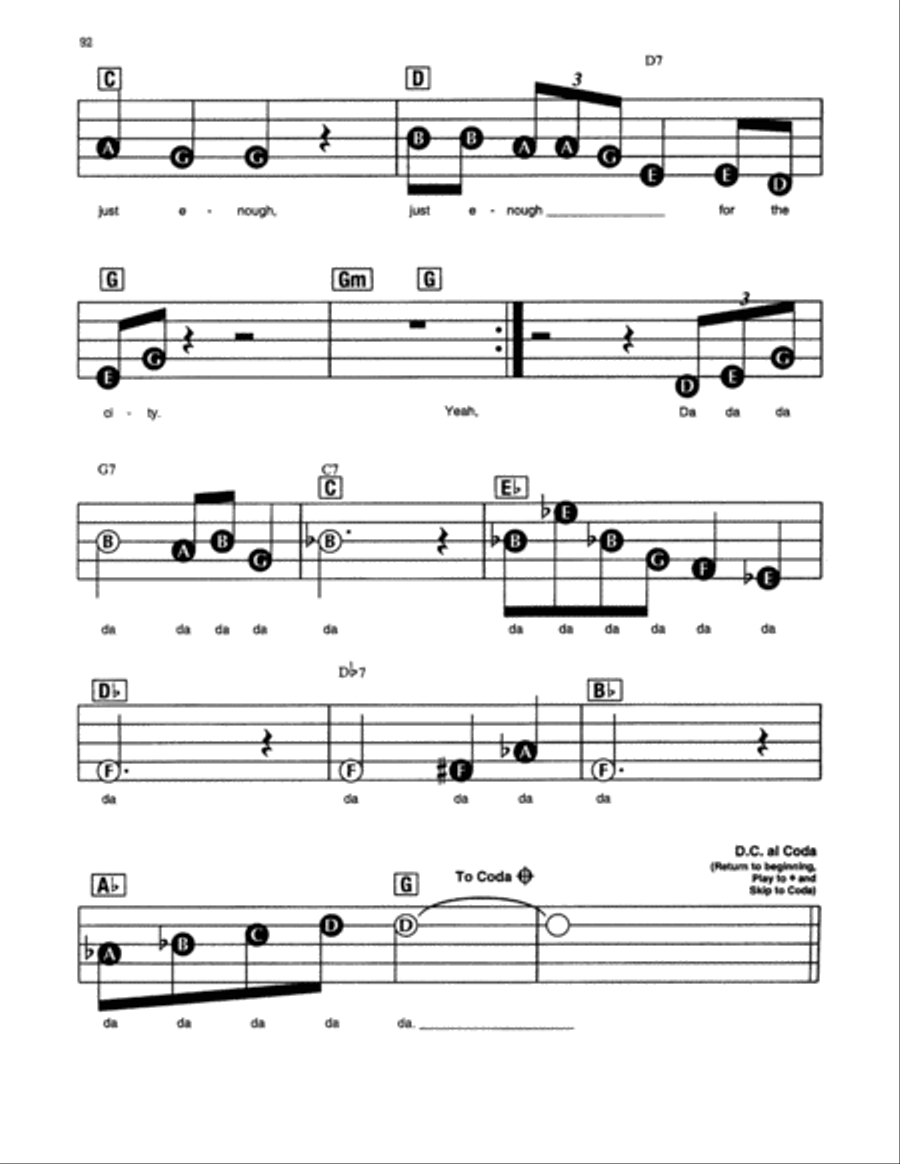 Living For The City Electronic Keyboard scores gallery preview page 2