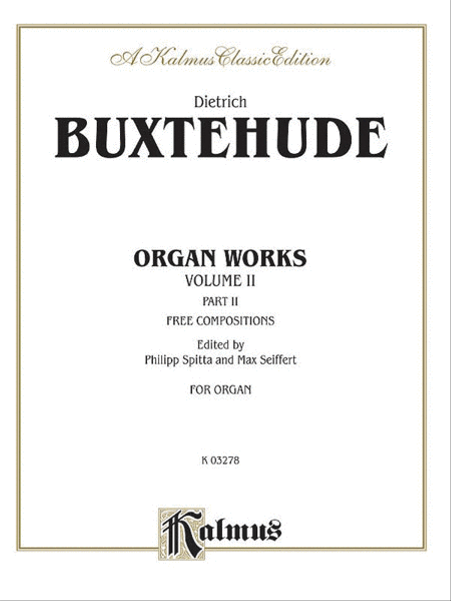 Organ Works, Volume 2 Organ scores gallery preview page 1