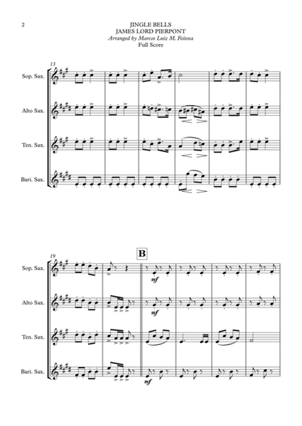 10 Christmas Carols (Book ONE) - Saxophone Quartet (SET 1) image number null