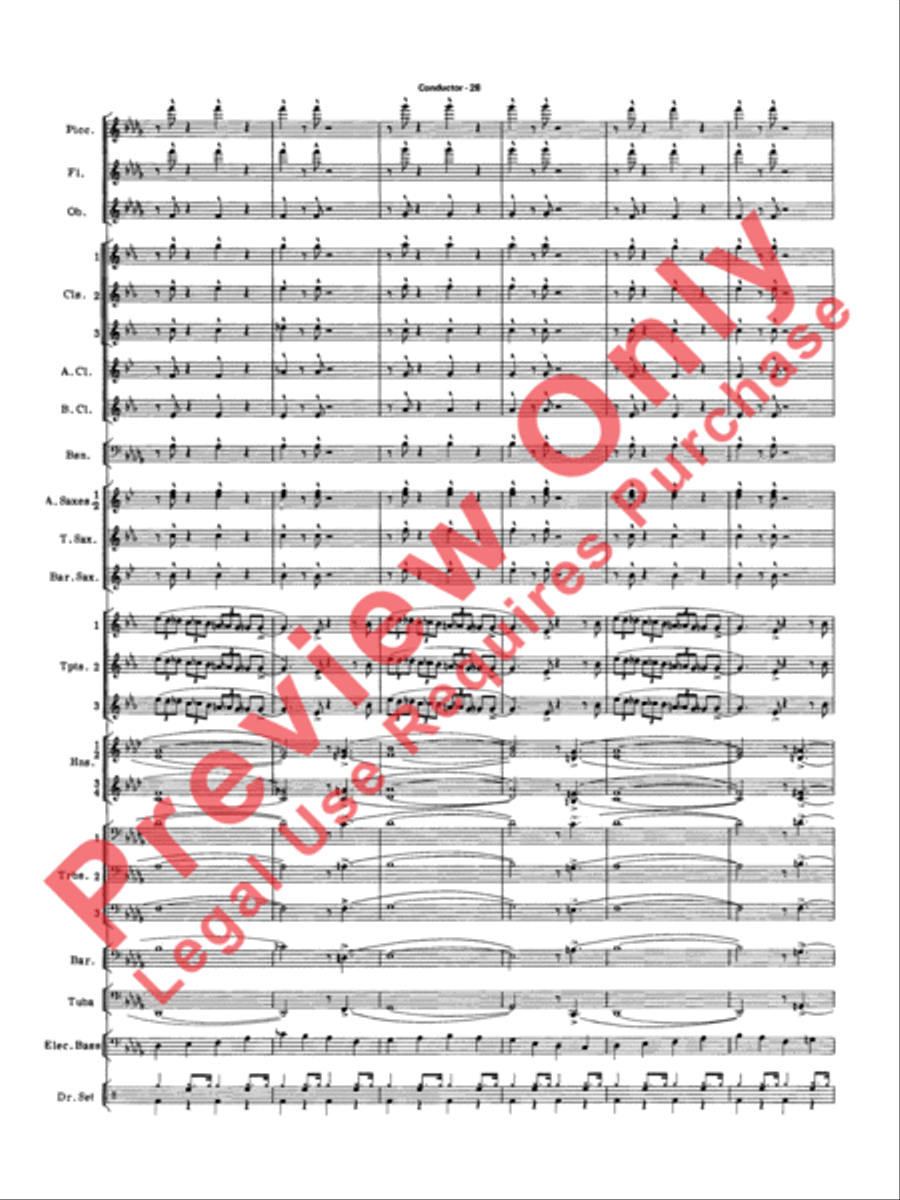 Big Band Spectacular Big Band Spectacular Concert Band scores gallery preview page 31