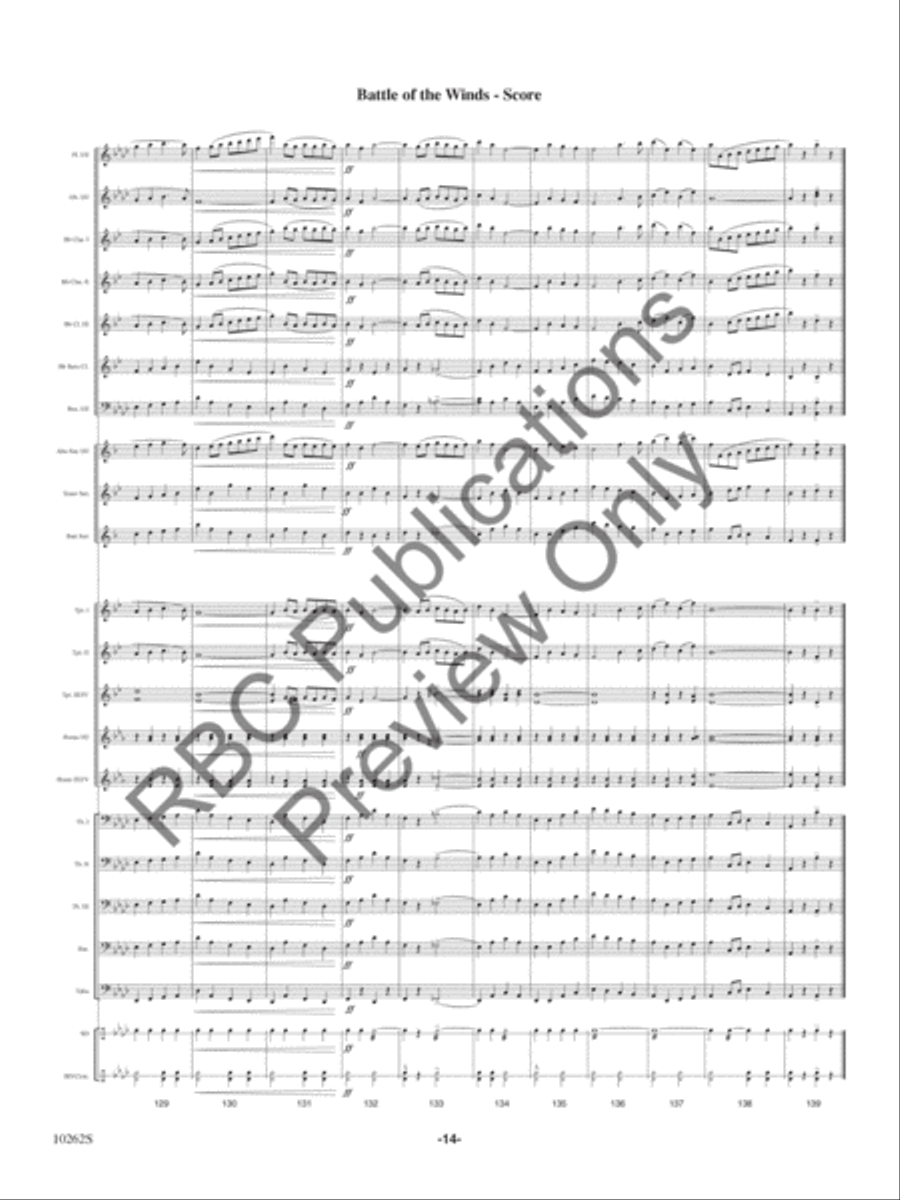 Battle Of The Winds Concert Band scores gallery preview page 17