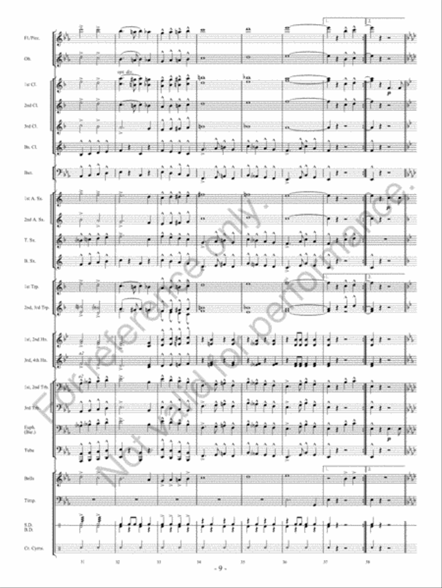 Freedom City Concert Band scores gallery preview page 10